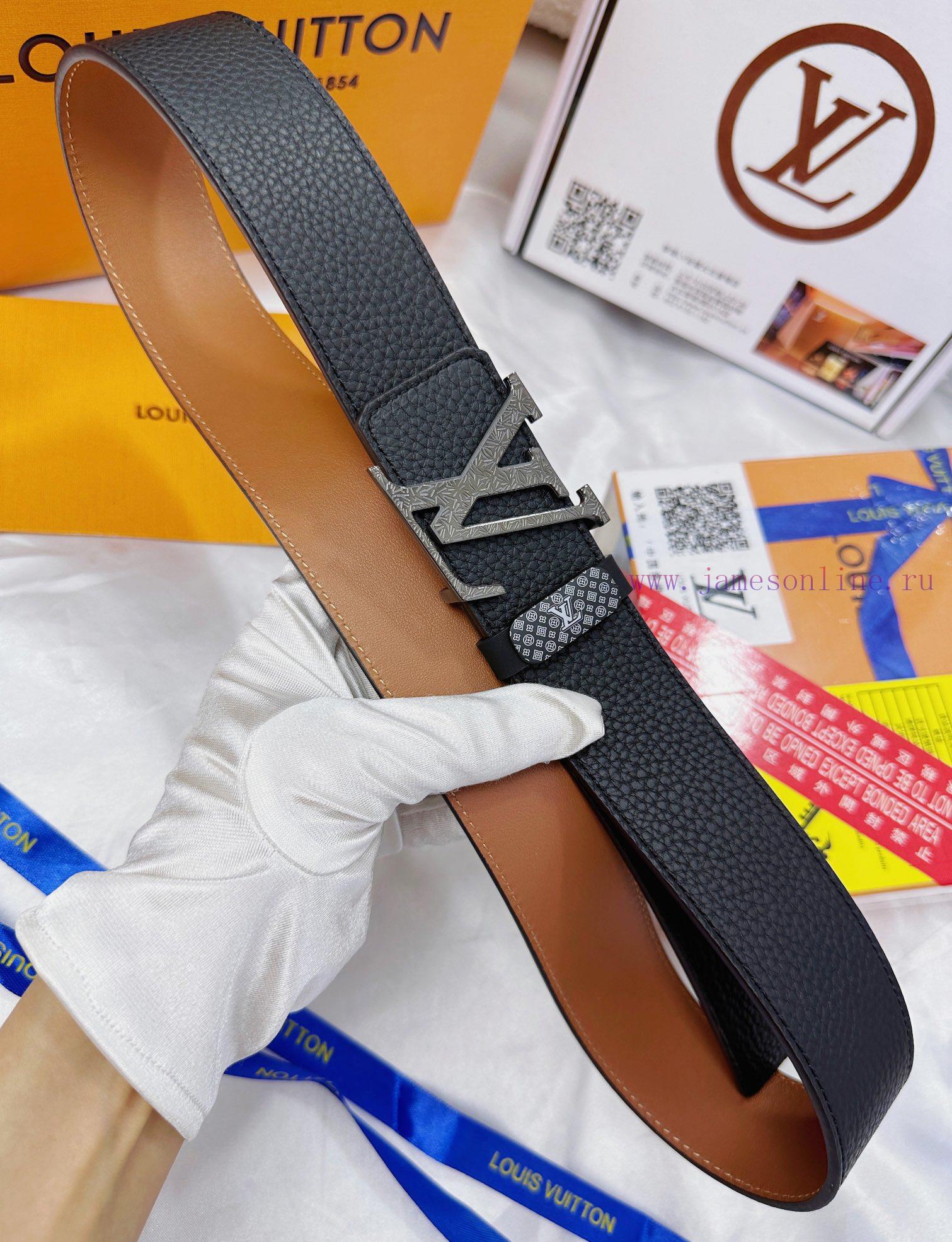 Belt LV Louis Vuitton Top Remakes-The waistband is made of 100% cowhide, ensuring genuine le 81fw12cb - Image 6