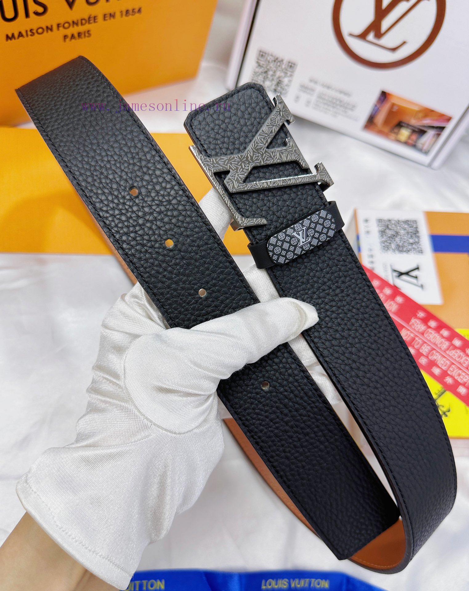 Belt LV Louis Vuitton Top Remakes-The waistband is made of 100% cowhide, ensuring genuine le 81fw12cb - Image 8