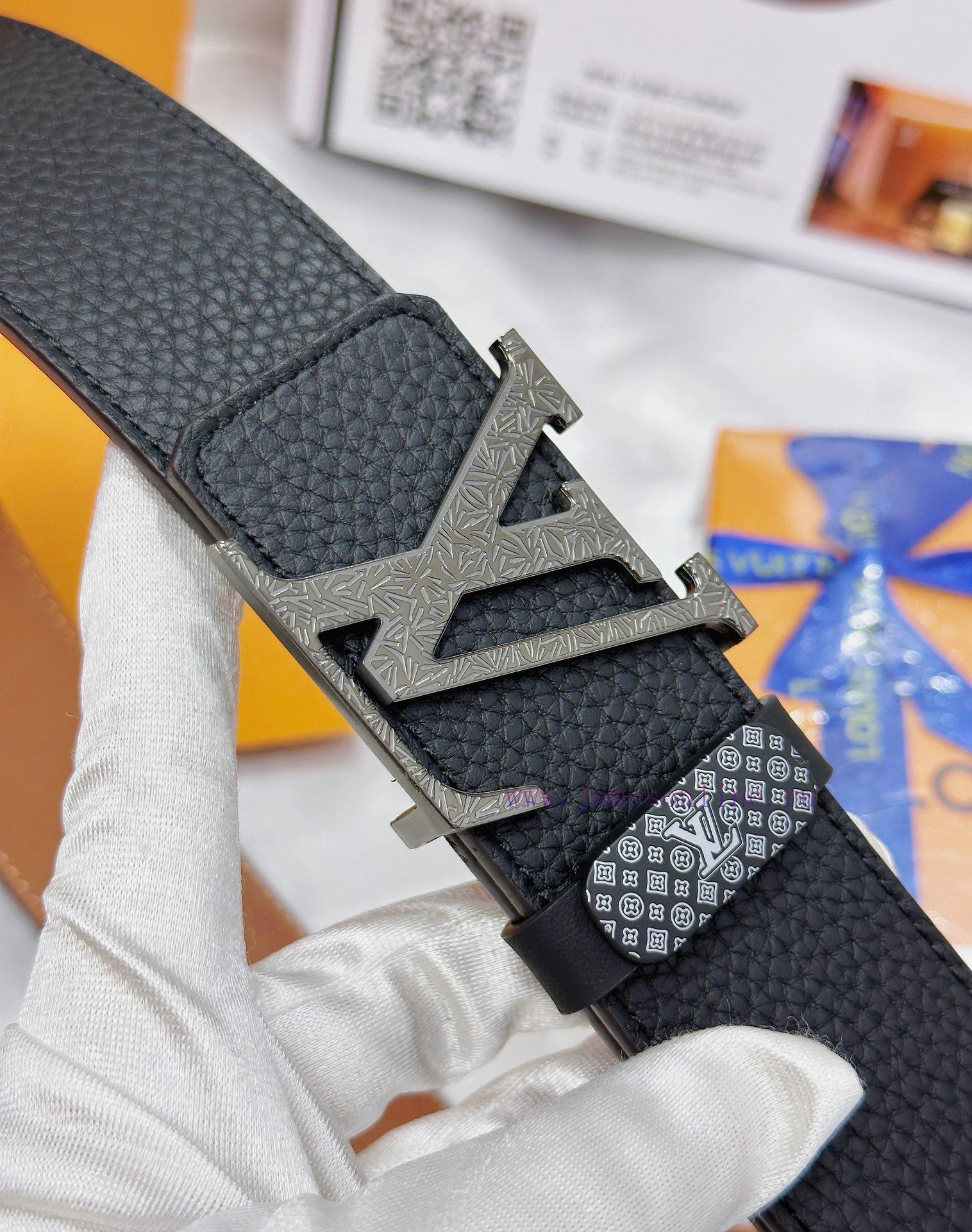 Belt LV Louis Vuitton Top Remakes-The waistband is made of 100% cowhide, ensuring genuine le 81fw12cb - Image 9