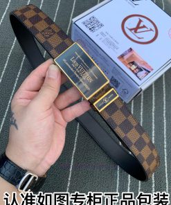 Belt LV Louis Vuitton automatic buckleThe waistband is made of 100% cowhide, ensuring the sa on1umwfo