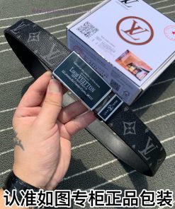 Belt LV Louis Vuitton automatic buckleThe waistband is made of 100% cowhide, ensuring the sa z9o9ma11