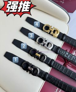 Ferragamo. FerragamoFull width 3.5cm high-end customized men's belt double-sided imported co jiutnr9i