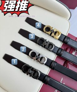 Ferragamo. FerragamoFull width 3.5cm high-end customized men's belt double-sided imported co 6xamjkfx