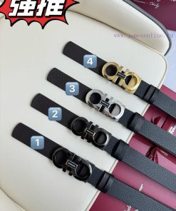 Ferragamo. FerragamoFull width 3.5cm high-end customized men's belt double-sided imported co mkwcoag8