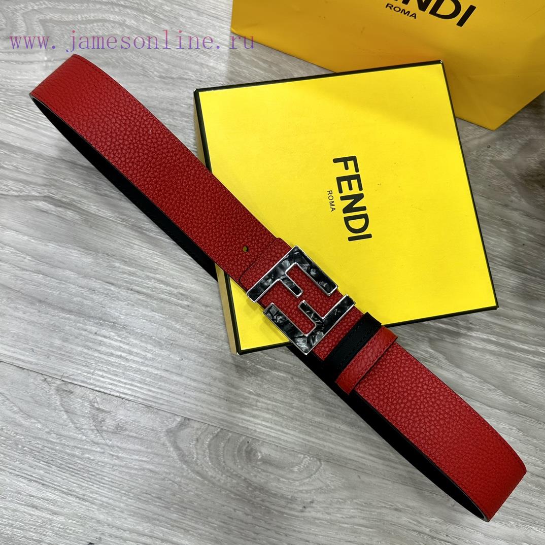 FENDL 40MM wide double-sided original calf leather with a single ruthenium palladium plated 6f18y3tn - Image 7