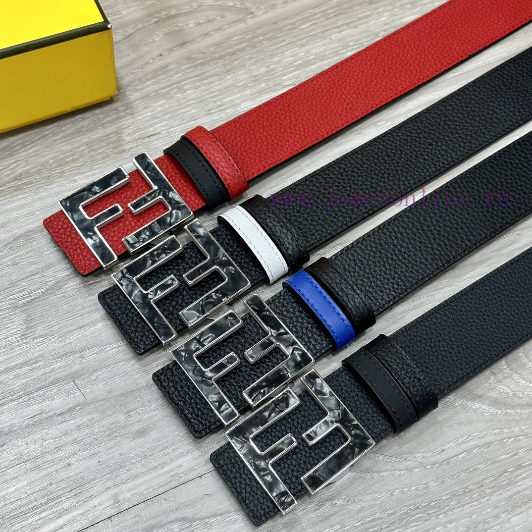 FENDL 40MM wide double-sided original calf leather with a single ruthenium palladium plated 6f18y3tn - Image 10