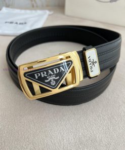 Prada PRADA Belt Automatic BeltAutomatic belt, classic acrylic pure steel material automatic kzpzu0d9