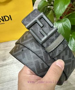 FENDI FendiFull set of the same width 4.0CM double ring front and back waist belt FF nail bu 7inei6e3