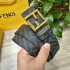 FENDI FendiFull set of the same width 4.0CM double ring front and back waist belt FF nail bu 04rttdag