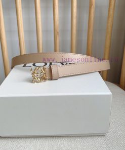 LOEWE's latest same style belt [Celebration] [Celebration] Smooth cowhide narrow belt with A esr9ys9j
