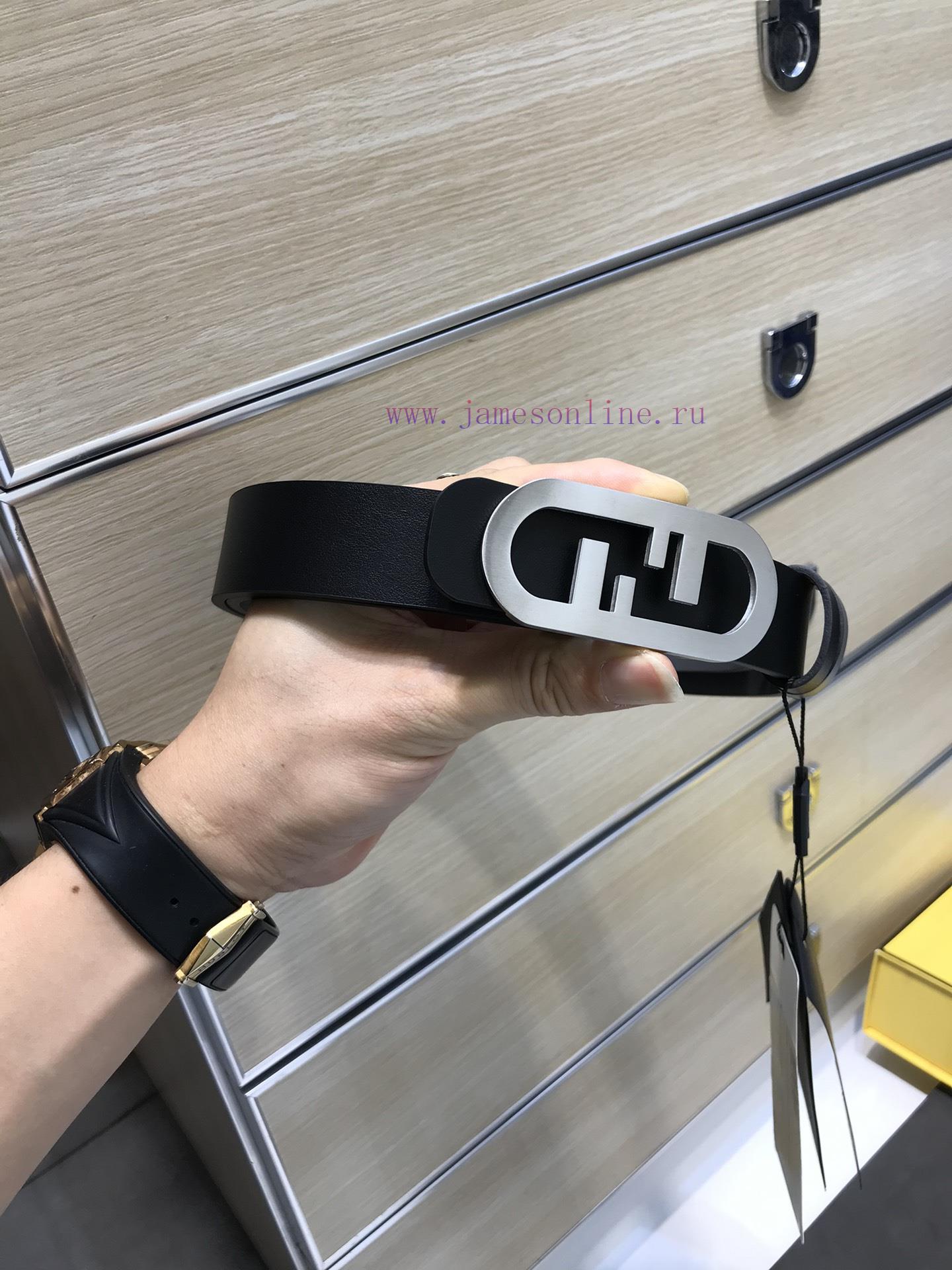 Delivery punching needle new FD width 30MM logo shaped belt, double F double-layer F hanging e6z43w6j