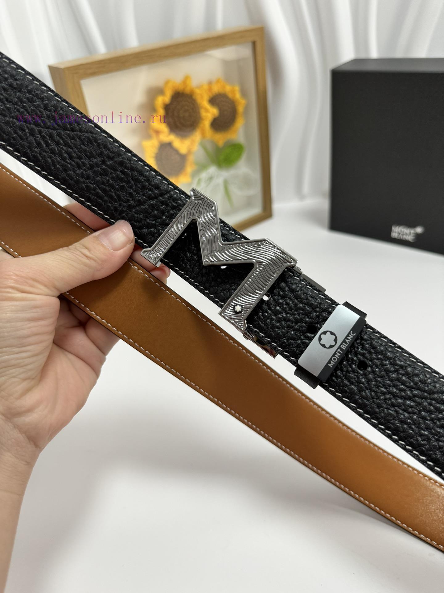 MontblancMaterial: Leather Belt with 100% Head Layer. The leather belt is guaranteed to be g guepx5hd - Image 5