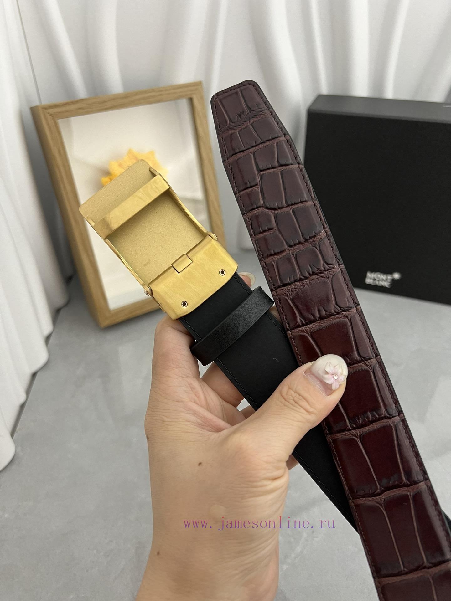 Montblanc Automatic BeltMaterial: Leather Belt with 100% Head Layer. The leather belt is gua 7r7lybji - Image 7