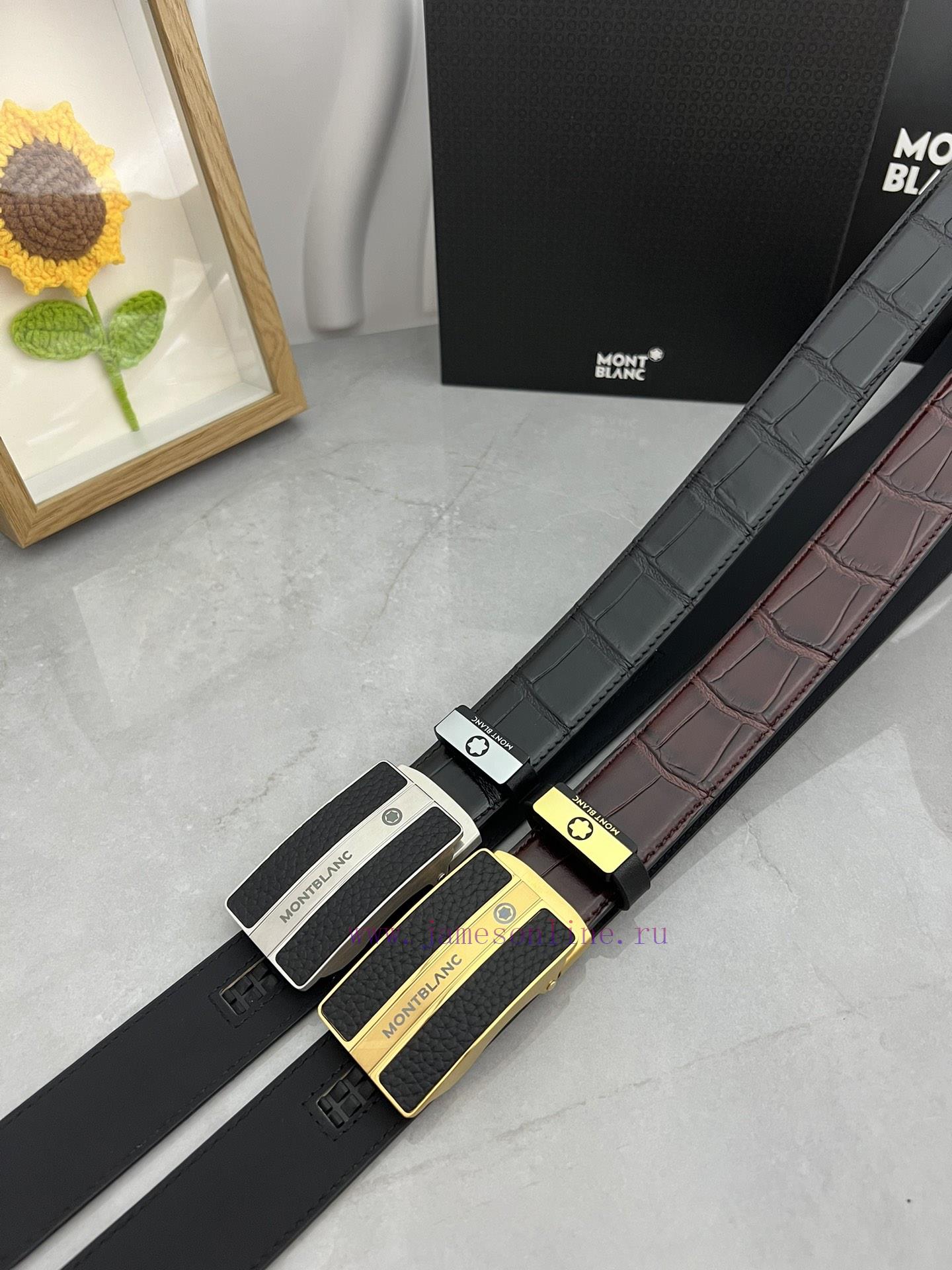 Montblanc Automatic BeltMaterial: Leather Belt with 100% Head Layer. The leather belt is gua 7r7lybji - Image 8
