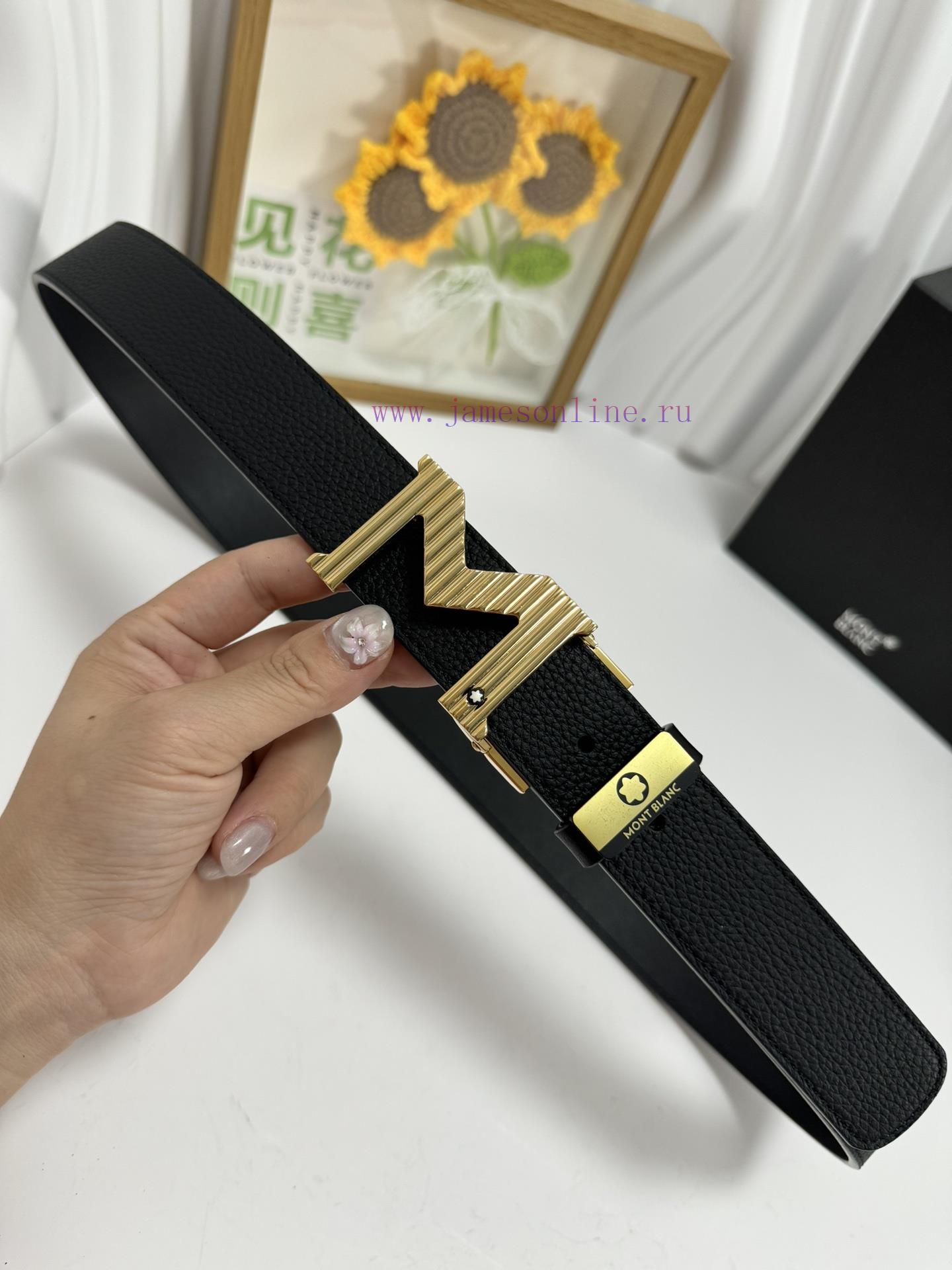 MontblancMaterial: Leather Belt with 100% Head Layer. The leather belt is guaranteed to be g m5iietz5 - Image 4