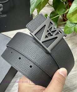 MCM 40MM wide double-sided original calf leather with a single ruthenium palladium plated bu xywi3vh7