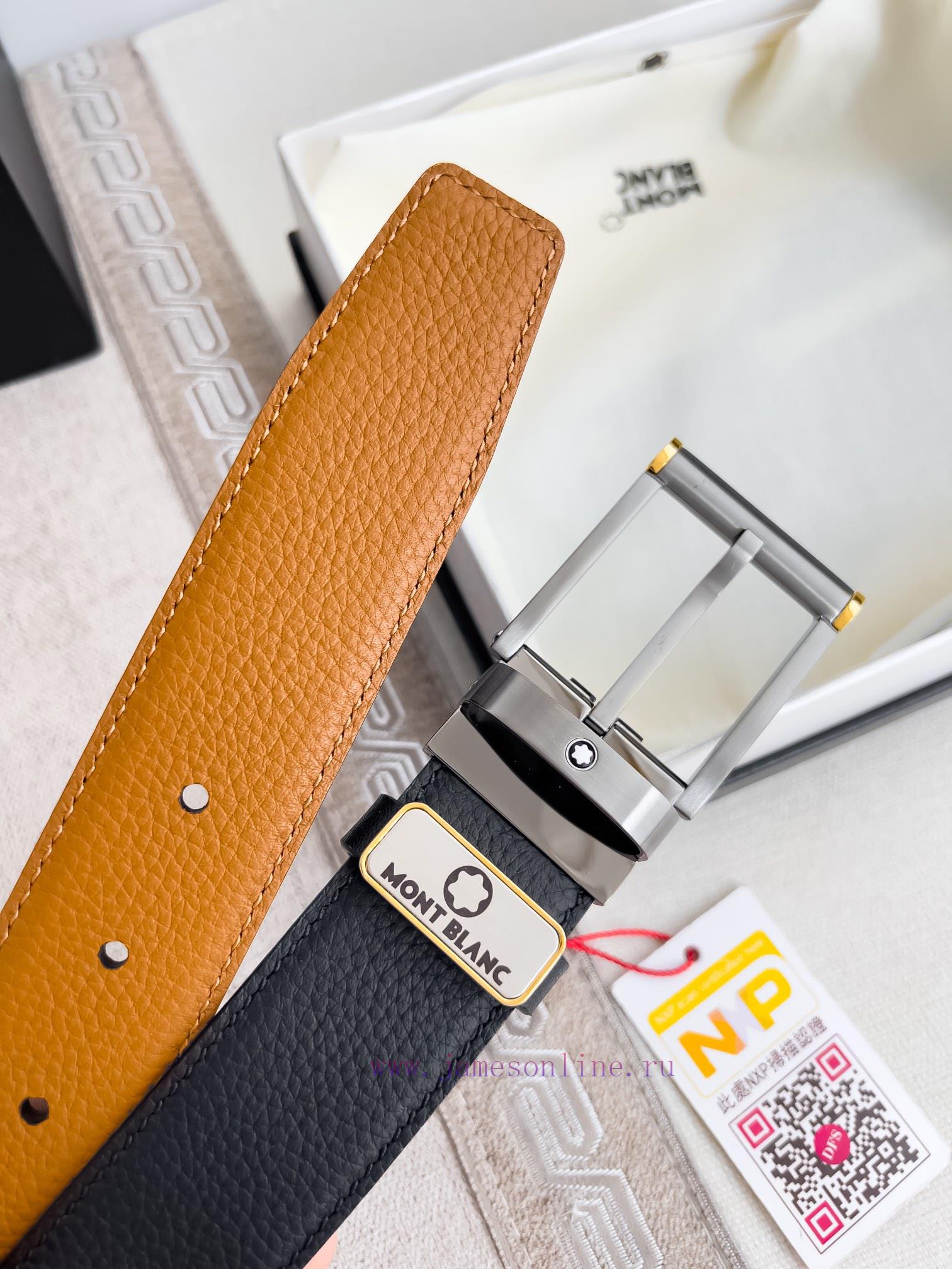Montblanc Belt and BeltsNeedle buckle, new original classic boutique two-color needle buckle xpi8tii0 - Image 9