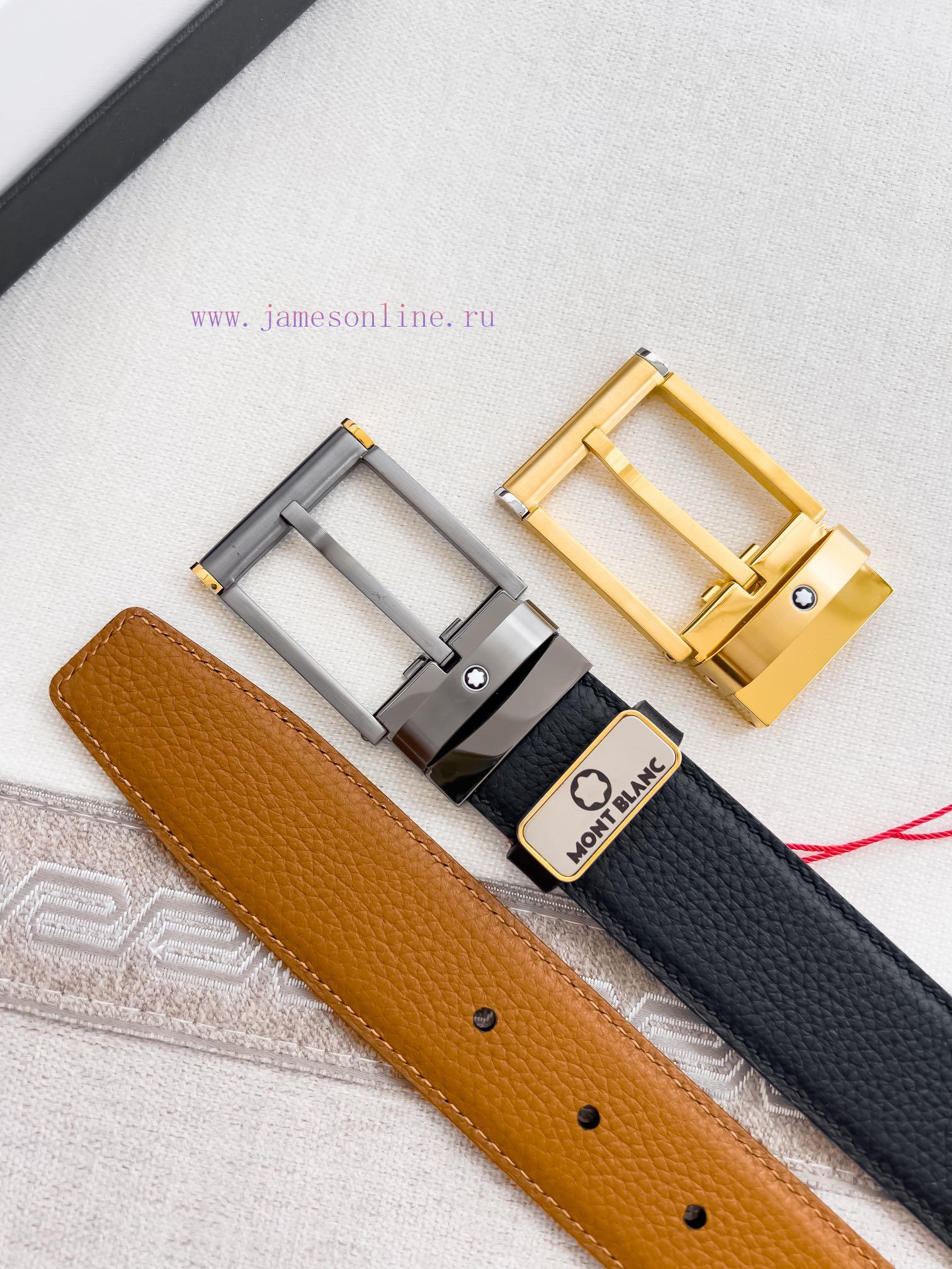 Montblanc Belt and BeltsNeedle buckle, new original classic boutique two-color needle buckle xpi8tii0 - Image 10