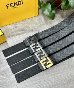 FENDI FendiFull set of the same width 4.0CM double ring front and back waist belts with FF n zju4oeuy