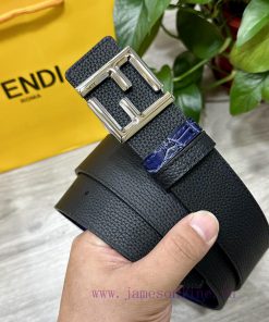 FENDL FendiThe full set of 40mm wide double-sided original calf leather with a single ruthen web58k9u