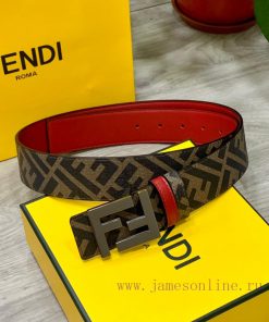 Comes with a complete gift boxFENDI style, width 4.0CM, double ring front and back waist bel fm13bkqo