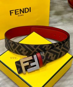 Comes with a complete gift boxFENDI style, width 4.0CM, double ring front and back waist bel 58fx2mdr