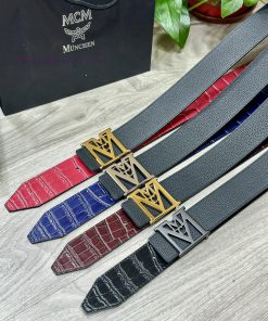 ️ MCM The full set of 40mm wide double-sided original calf leather with a single ruthenium p tbr0ou7m