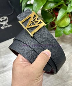 ️ MCM The full set of 40mm wide double-sided original calf leather with a single ruthenium p gjyx6smy