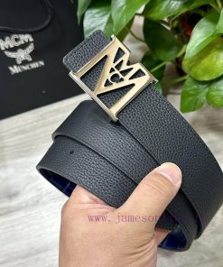 ️ MCM The full set of 40mm wide double-sided original calf leather with a single ruthenium p t3jdoqjj