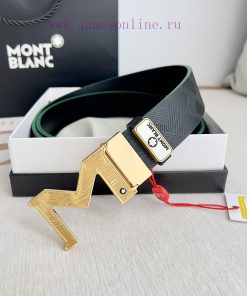 Montblanc Montblanc ️ Belt and beltBuckle, new original classic boutique two-color buckle, p u12uk7gg