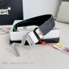 Montblanc Montblanc ️ Belt and beltBuckle, new original classic boutique two-color buckle, p 4qr6pded