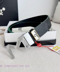 Montblanc Montblanc ️ Belt and beltBuckle, new original classic boutique two-color buckle, p 4qr6pded