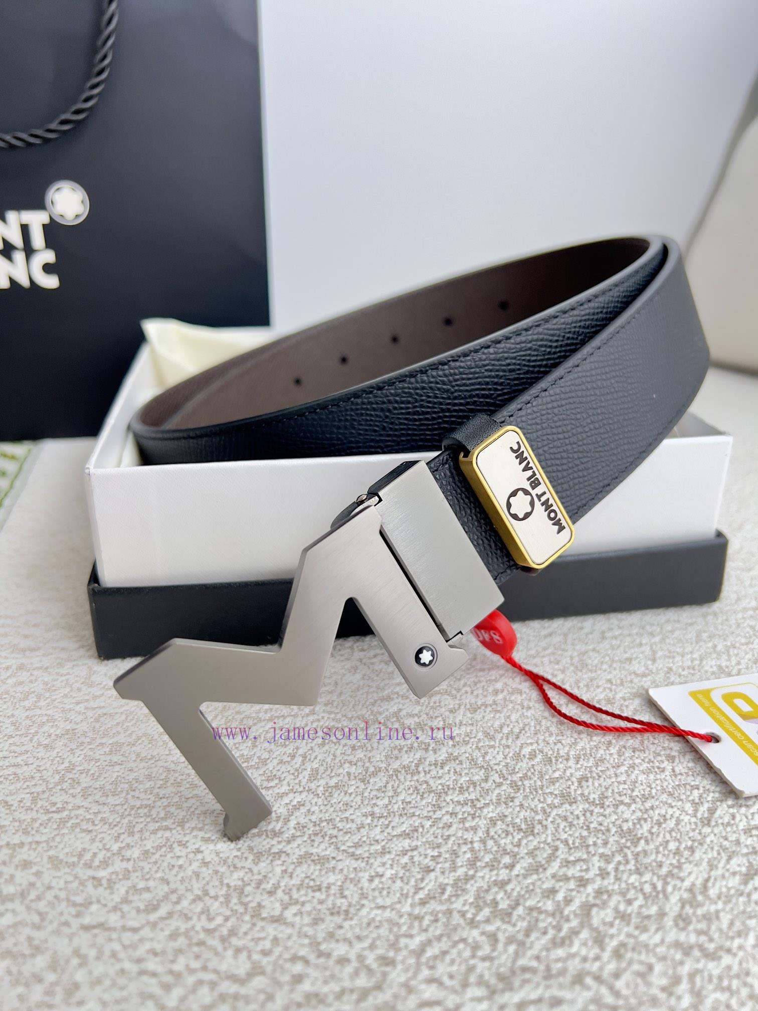 Montblanc Montblanc ️ Belt and beltBuckle, new original classic boutique two-color buckle, p 1515mjzw