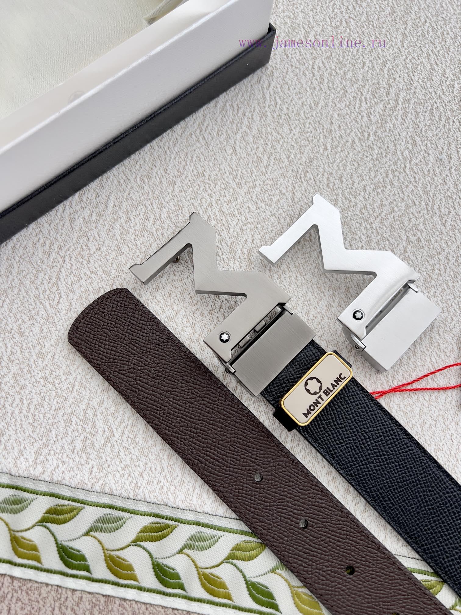 Montblanc Montblanc ️ Belt and beltBuckle, new original classic boutique two-color buckle, p 1515mjzw - Image 10