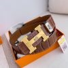 Hermes Hermes waist beltHanging buckle, classic pure steel material buckle head, double-side qa1jj0dw