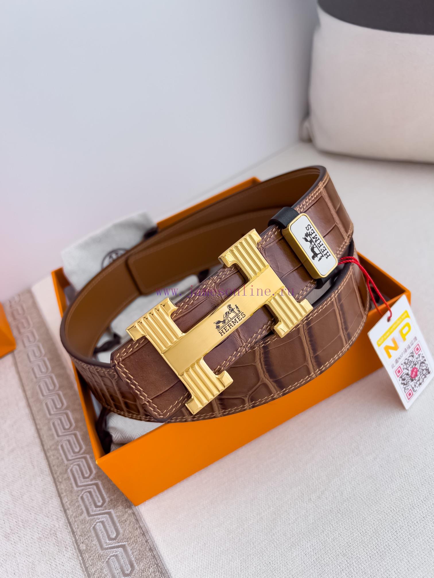 Hermes Hermes waist beltHanging buckle, classic pure steel material buckle head, double-side qa1jj0dw