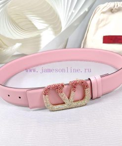 4.0cm Valentino new belt, double-sided top layer cowhide material, length 75.80.85.90.95.100 six84jwz