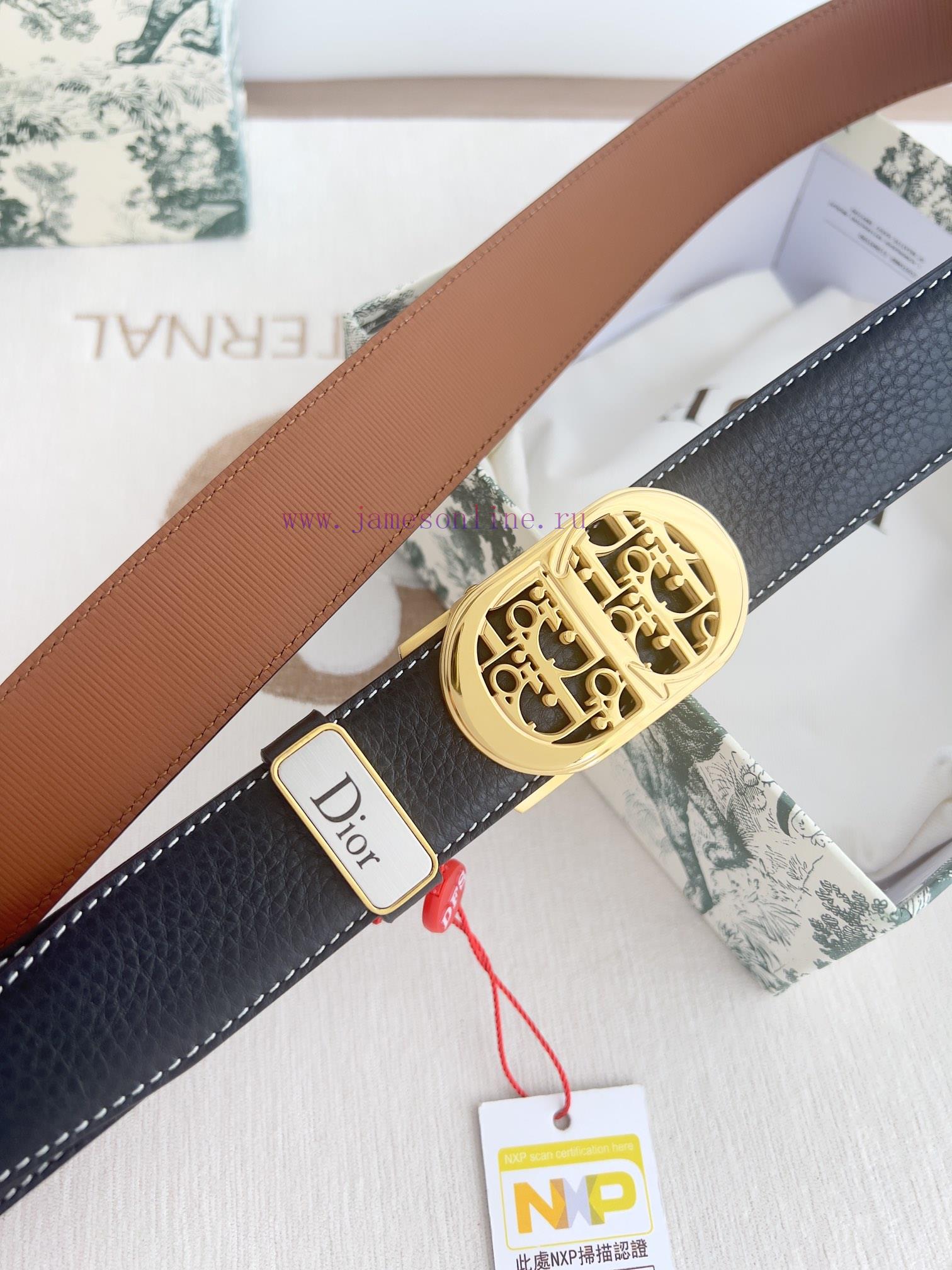 Dior Dior Belt ️ Automatic BeltAutomatic buckle, made of pure steel material, equipped with kgkrprpr - Image 5