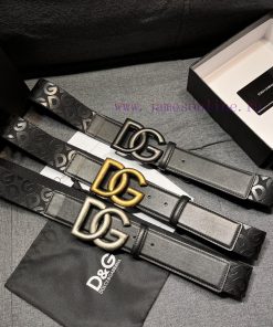 DG Dolce&Gabbana, Width 4.0cm Dolce&Gabbana New Men's Ribbon Printed Belt, Paired with Logo c6q1ukh4