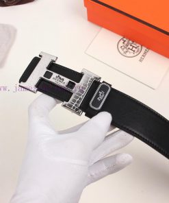 Hermes counter packaging premium pure steel buckle head vacuum plated belt body double-sided lxne8890