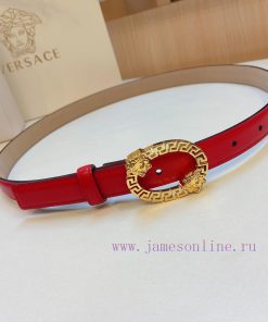 Versace Versace 2.0cm thin waistband made of original soft leather with a signature 3D buckl lgh8byxk