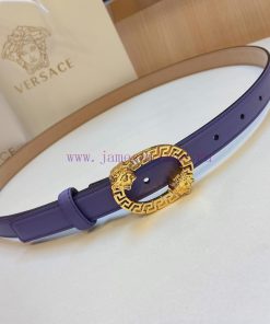 Versace Versace 2.0cm thin waistband made of original soft leather with a signature 3D buckl fhhst18q