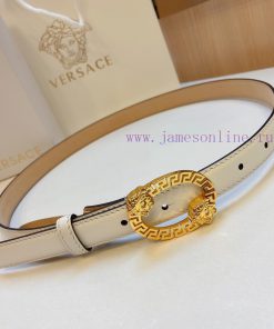 Versace Versace 2.0cm thin waistband made of original soft leather with a signature 3D buckl sryqzv3v