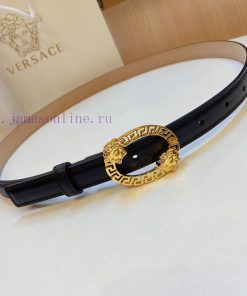 Versace Versace 2.0cm thin waistband made of original soft leather with a signature 3D buckl iljrfdvy