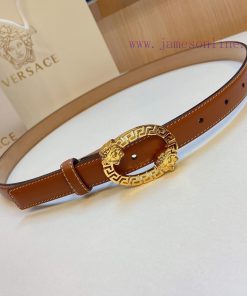 Versace Versace 2.0cm thin waistband made of original soft leather with a signature 3D buckl 6v1butwa
