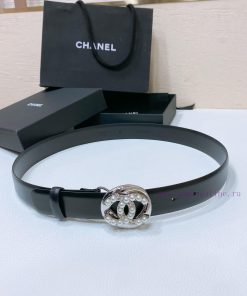 Chanel 24c rhinestone pearl logo buckle brass metal imported sheepskin plain weave with logo 85ged4r5