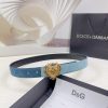 3.0cm D&G Dolce&Gabbana waist belt, made of special denim fabric paired with top layer cowhi fp1xb3de