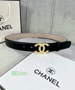 Width 3.0cm Chanel imported calf leather lining original frosted bottom, decorated with gold dwkcfuni