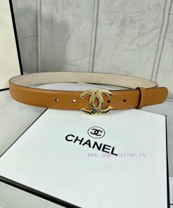 Width 3.0cm Chanel imported calf leather lining original frosted bottom, decorated with gold razfzm97