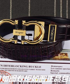 Ferragami crocodile patternComes with a punch as a giftThe material is made of 100% top laye 2jkjkbn9